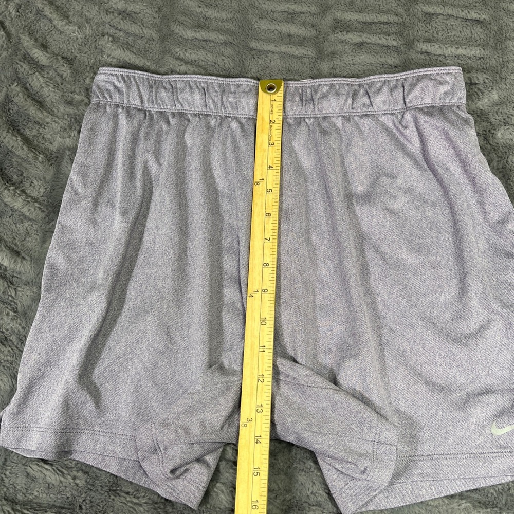 Nike Womens Dri-FIT Heathered Purple Athletic Training Shorts Size Large AN868 - Picture 5 of 8